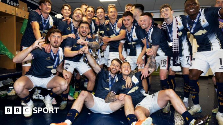 Falkirk’s journey from League 1 to Premiership in two seasons
