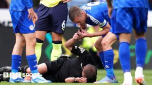 Milestone-chasing Vardy not ready to blow whistle on Leicester career